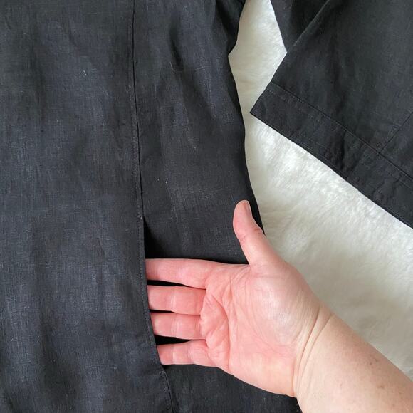 Eileen Fisher Linen Blouse Size XL - Picture 4 of 7